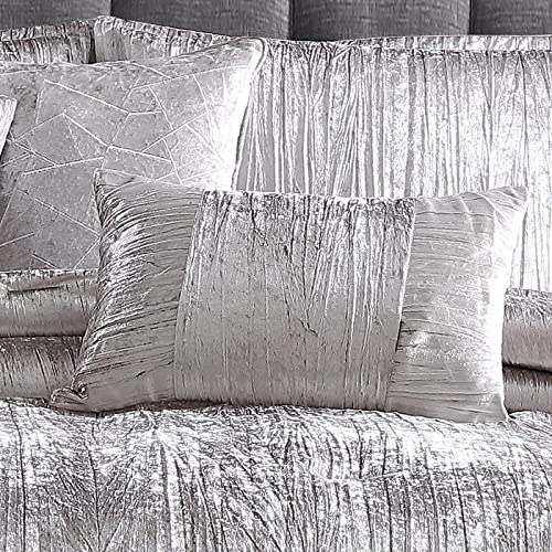 Riverbrook Home Turin Comforter Set, King, Silver, 7 Piece Set Riverbrook Home