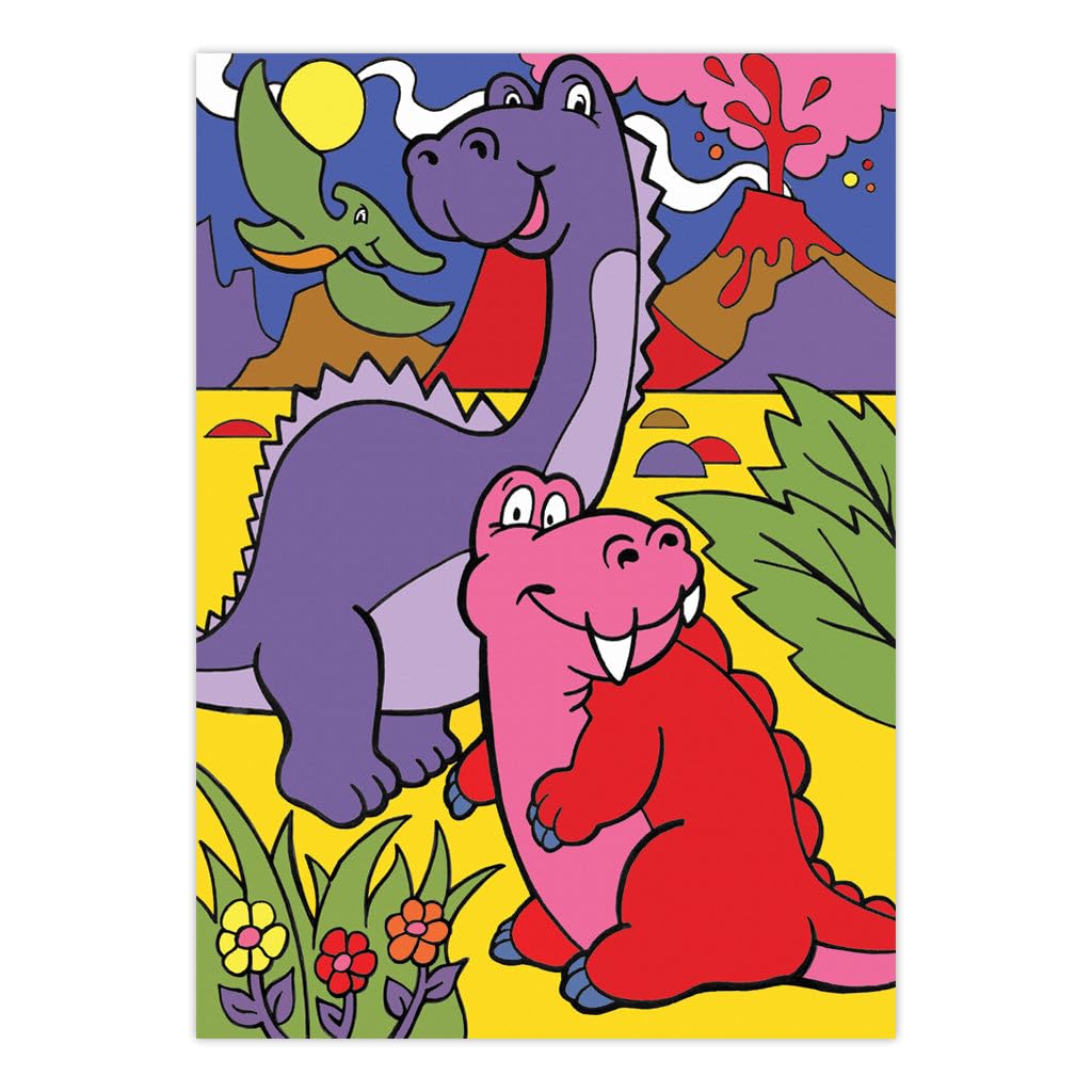 Royal Brush My First Paint by Number Kit, 8.75 by 11.375-Inch, Dinosaurs Royal & Langnickel