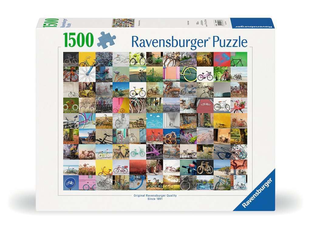 Ravensburger 99 Bicycles and More ... 1500 Piece Jigsaw Puzzle for Adults - 12000697 - Handcrafted Tooling, Made in Germany, Every Piece Fits Together Perfectly Ravensburger