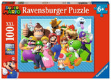 Ravensburger - 12001074 Children's Puzzle - 100 XXL Pieces - Let's-a-go! / Super Mario - Ages 6 Puzzle - Thick and Sturdy Cardboard - Adventure - 12001074 Ravensburger