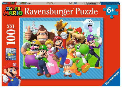 Ravensburger - 12001074 Children's Puzzle - 100 XXL Pieces - Let's-a-go! / Super Mario - Ages 6 Puzzle - Thick and Sturdy Cardboard - Adventure - 12001074