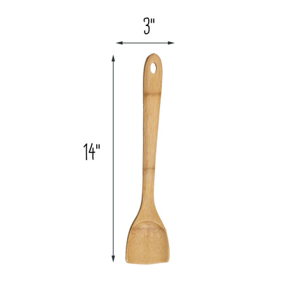 Joyce Chen a Division of Columbian Home Products Joyce Chen 33-2048 Burnished Bamboo Angled Spatula, 14-inch, Pack of 1, Natural