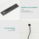 YITAHOME Farmhouse TV Stand for TVS up to 80 Inch, Modern TV Console with Barn Doors & Storage Cabinets, Entertainment Center with Power Outlet, TV Cabinet for Living Room, 70" White YITAHOME