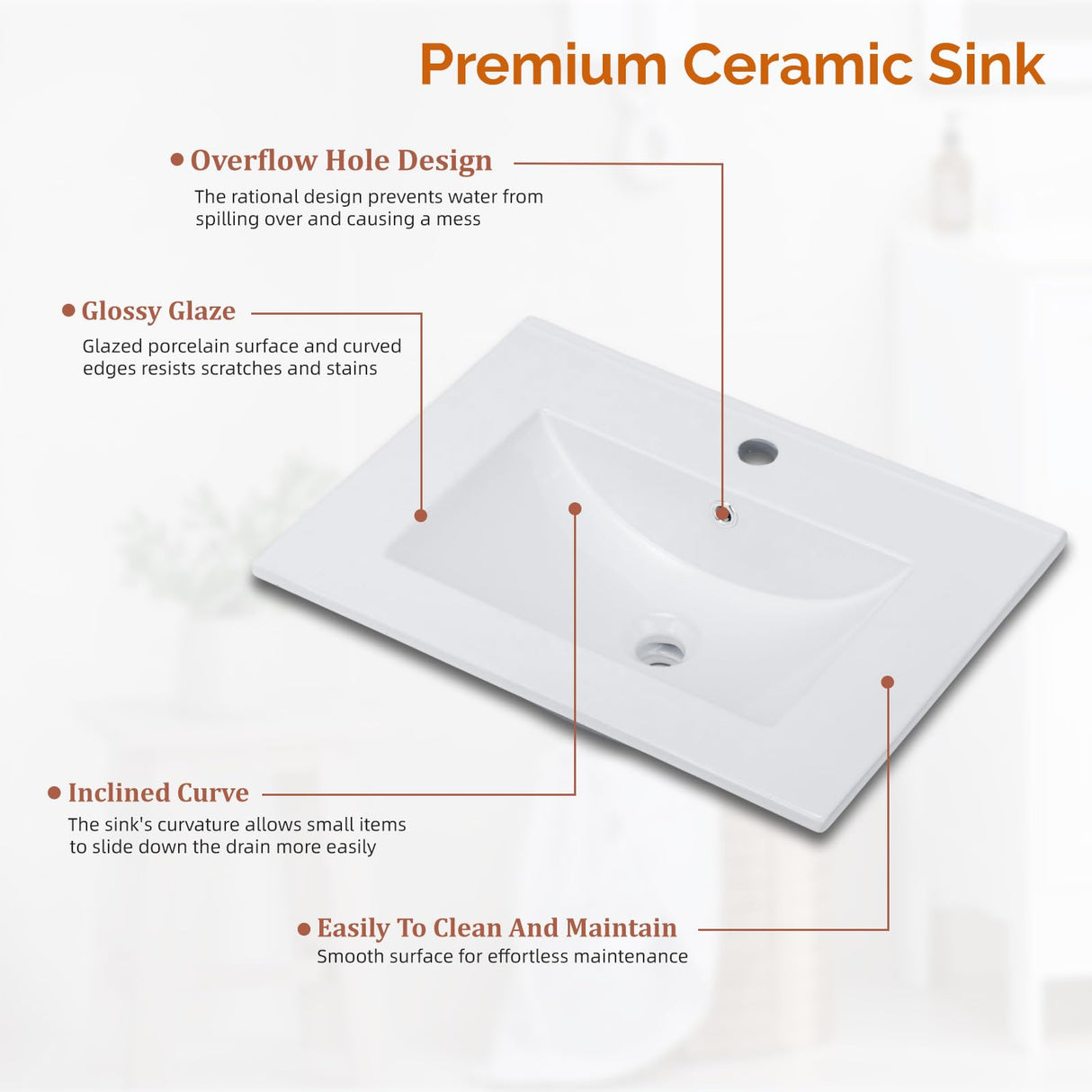 VINGLI 24" Farmhouse Bathroom Vanity with Sink, Undermount Vanity Sink Cabinet with Barn Door &Shelf,Free Standing Small Bathroom Storage Cabinet with Single Hole Ceramic Basin Combo Set,Washed Gray VINGLI