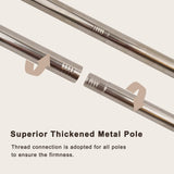 Stainless Steel Canopy Bed Frame Queen Size, Heavy Duty Queen Canopy Bed Frame, Sturdy Bed Post Poles Metal Bed Frame, Thicken Bed Canopy Frame for Metal Bed Wood Bed Bedroom Decor Jondow