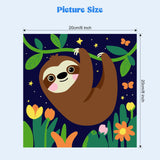 MXJSUA 4 Pack Framed Canvas Paint by Numbers for Kids Adults, Cute Pandas Paint by Numbers Kit for Children Beginners, DIY Acrylic Painting Craft Kits for Home Wall Decor, 8x8 inch MXJSUA