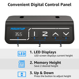 MOUNTUP Height Adjustable Electric Standing Desk Whole-Piece, 48 x 24 Inches Quick Assembly Sit Stand Desk, Stand Up Desk with Memory Controller, MOUNTUP