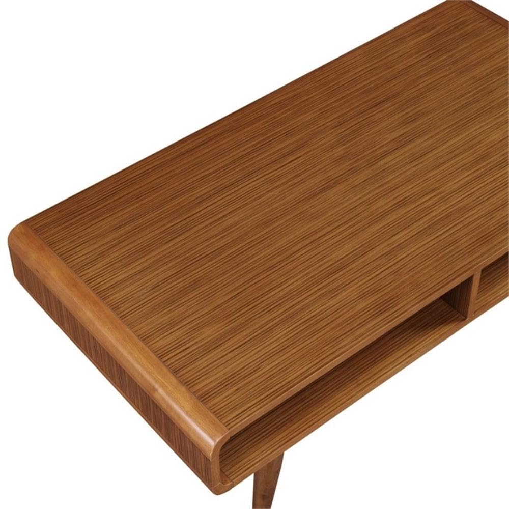 Boraam Zebra Series Halmstad Coffee Table, Rich Walnut Boraam
