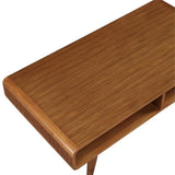 Boraam Zebra Series Halmstad Coffee Table, Rich Walnut Boraam