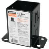 Simpson Strong-Tie FPBB44 E-Z Base Black Powder-Coated Post Base for 4x4 Simpson Strong-Tie