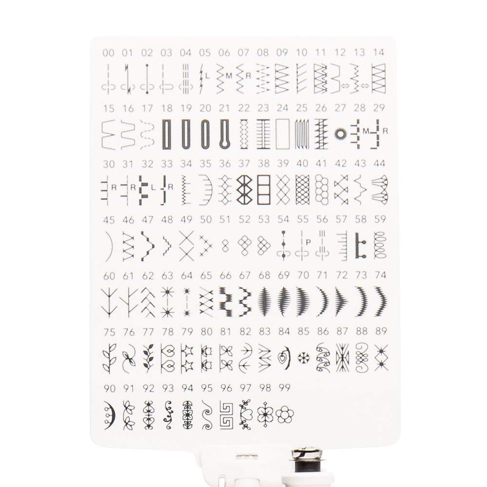 Janome JW8100 Fully-Featured Computerized Sewing Machine with 100 Stitches, 7 Buttonholes, Hard Cover, Extension Table and 22 Accessories Janome