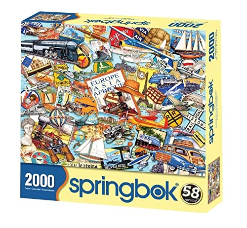 Springbok's 2000 Piece Jigsaw Puzzle Wanderlust - Made in USA Springbok