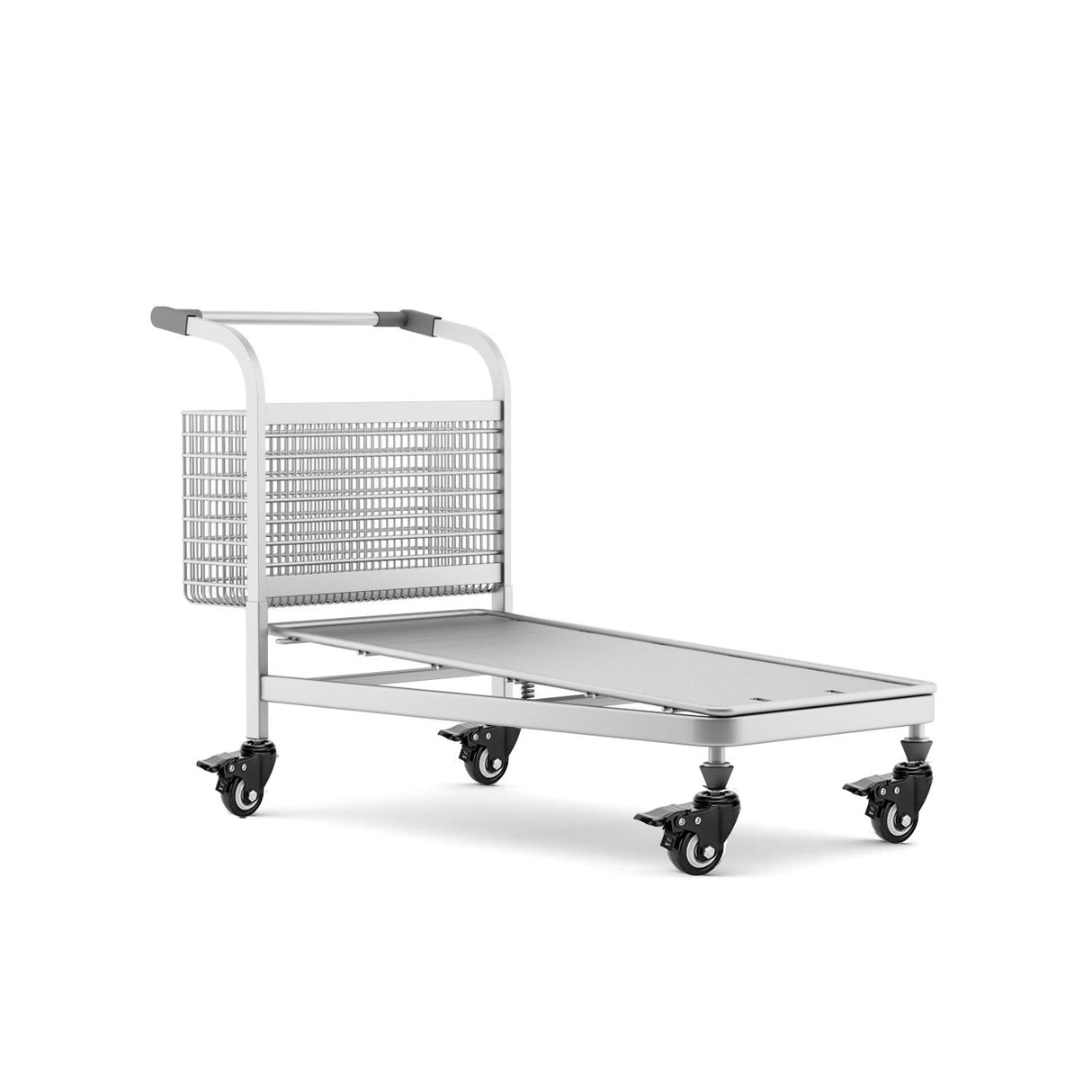 2" Stem Caster Wheels with Safety Dual Locking 600Lbs Heavy Duty Threaded Stem Casters No Noise Swivel Castors with Brakes 3/8"- 16 x 1 (Set of 4) YOOGAA