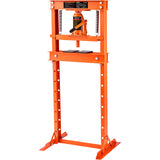 VEVOR Hydraulic 12 Ton H-Frame Garage Floor Adjustable Shop Press with Plates, 12T, Orange VEVOR