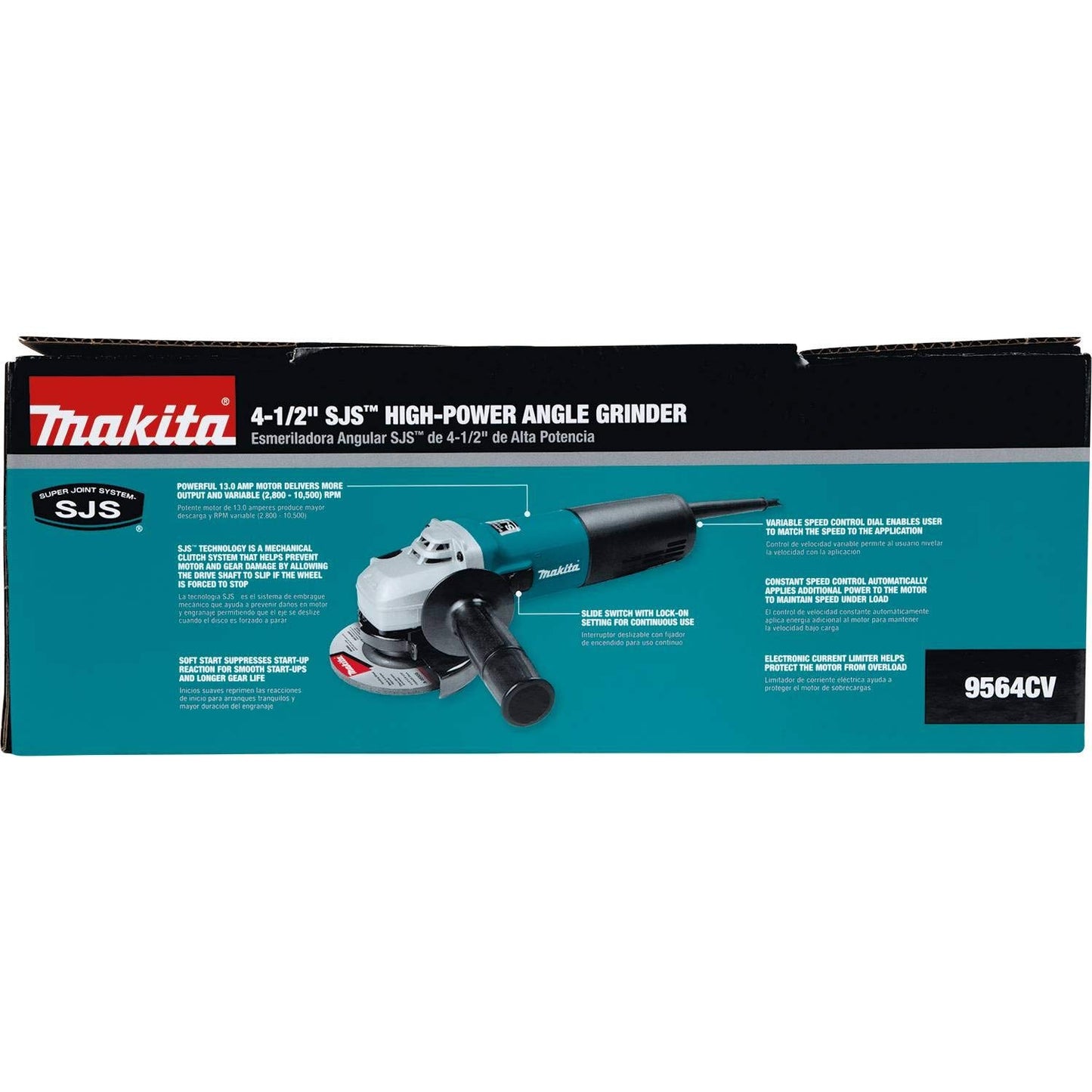 Makita 9564CV 4-1/2-Inch SJS™ High-Power Angle Grinder - WoodArtSupply