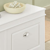 Haotian White Shoe Cabinet with 4 Flip Drawers, Large Freestanding Shoe Rack, Modern Shoe Organizer for Entryway, Hallway, Entance FSR79-W Haotian