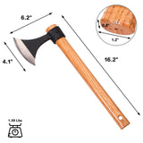 16" Throwing Tomahawks, 2 Pack Throwing Axes with High Carbon Steel & Wooden Handle, Perfect for Axe Throwing Game, Recreation and Competition, Gift for Men Generic