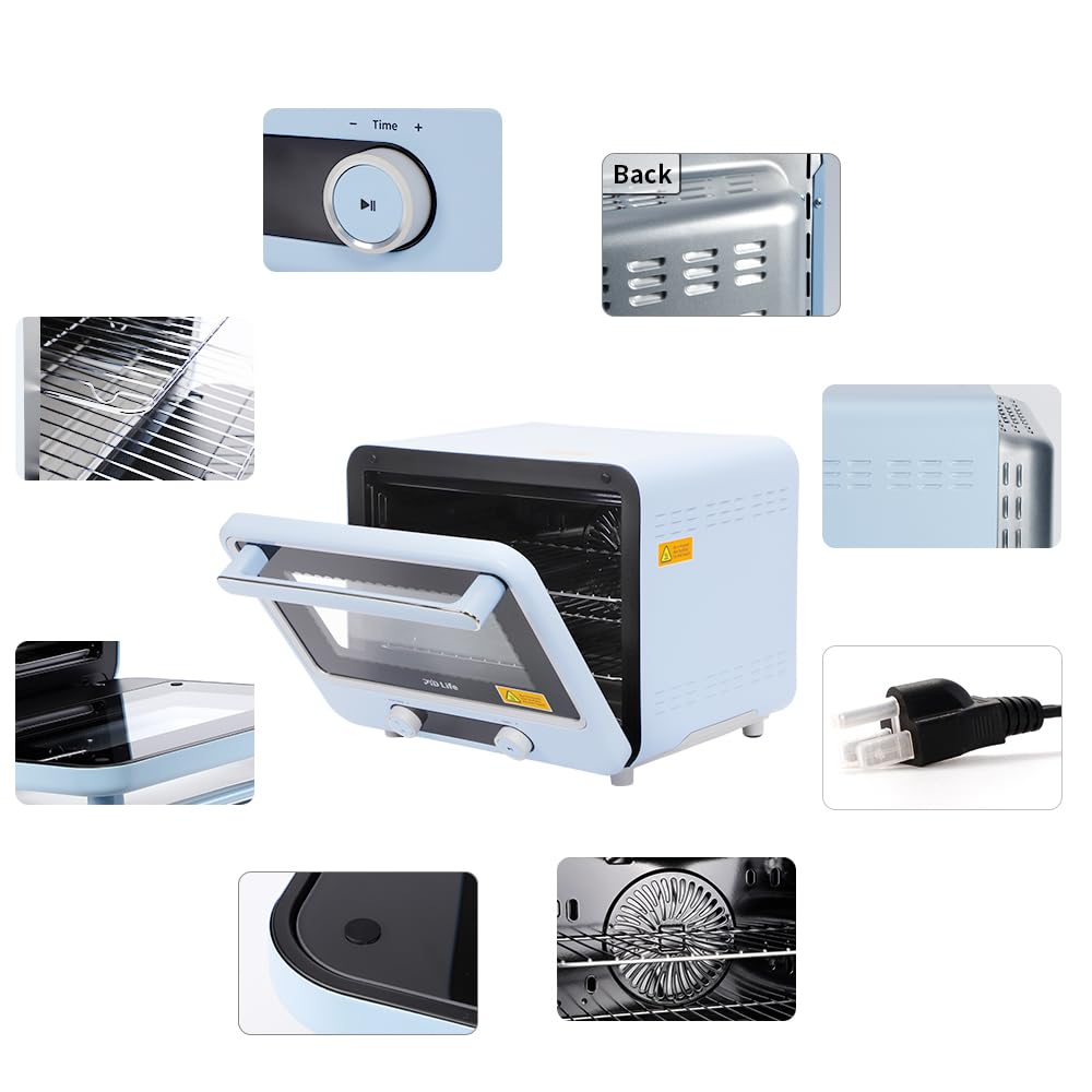 PYD Life Sublimation Oven Machine 40 L 120 V 1700 W Light Blue Convection Oven for Sublimation Blanks Tumblers Mugs Water Bottles Cups Bulk Printing PYD Life