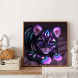 Animals Tiger Diamond Painting Kits for Adults, 5D Diamond Art kit for Adults Beginner,DIY Full Round Drill Diamond Dot Gem Art Kit for Home Wall Decor 13.8 x 13.8 inch GEMFAMILY