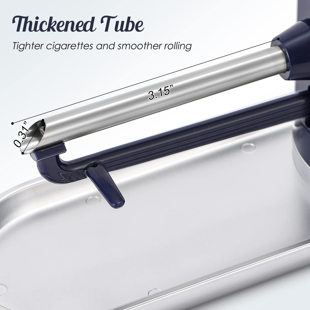 NEWTRY Cigarettes Rolling Machine, Electric Tobacco Rollers with 4 Gears Adjustable, 1 Stirring Rod, 1 Brush(0.31’’) NEWTRY