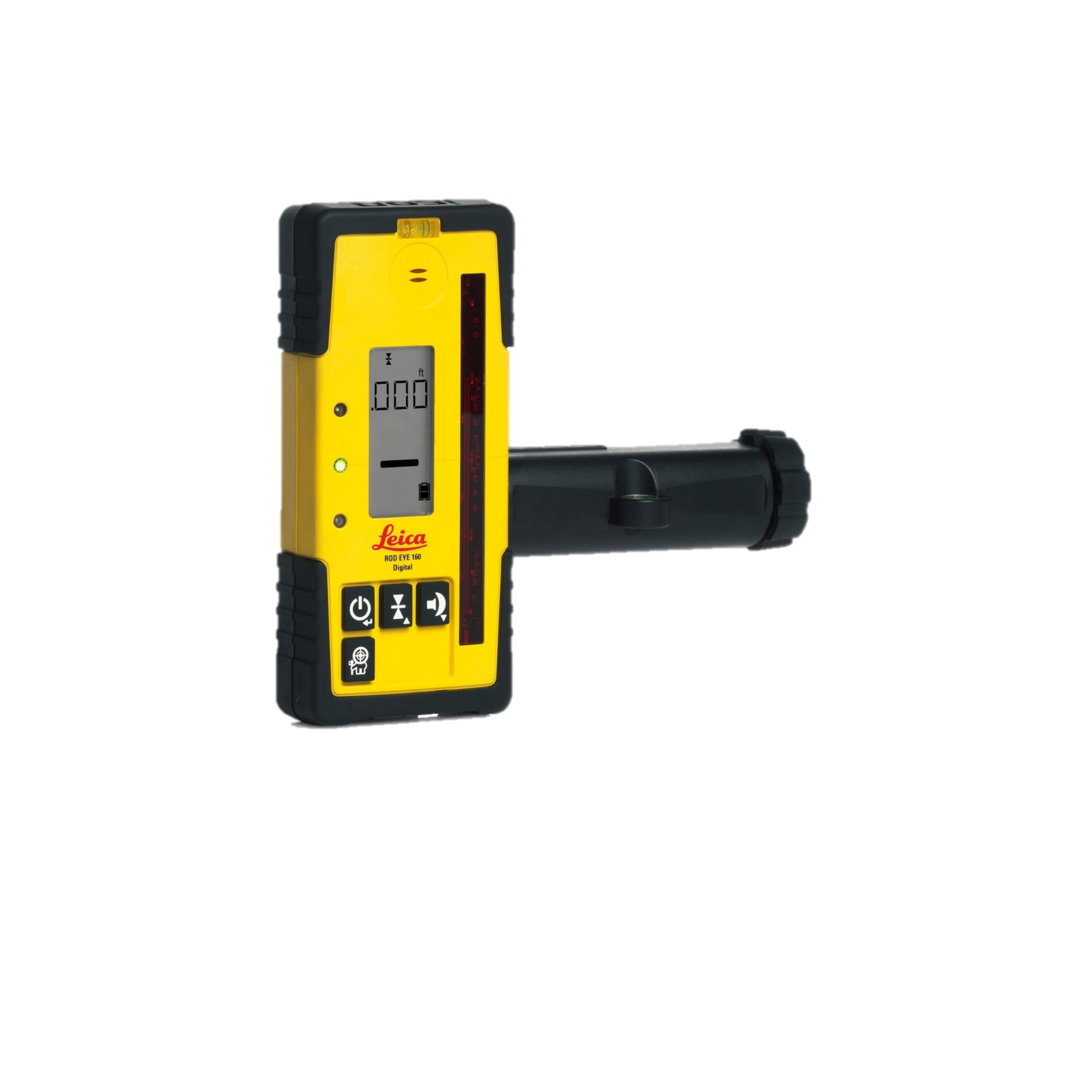 Leica RE 160 Digital Rugby Rod Eye 160 Digital Rotary Laser Receiver, Yellow - WoodArtSupply