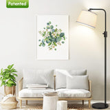 【Upgraded】 Dimmable Floor Lamp, 1000 Lumens LED Edison Bulb Included, Arc Floor Lamps for Living Room Modern Standing Lamp with Linen Shade, Tall Lamp for Bedroom Office Dining Room- Black Nintiue