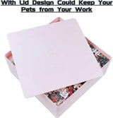 WISHDIAM 8 Puzzle Sorting Trays Fit Up to 2000 Pieces Puzzles Jigsaw Puzzle Trays Puzzles Accessories Puzzle Stacking Trays Gift for Puzzlers(White) WISHDIAM