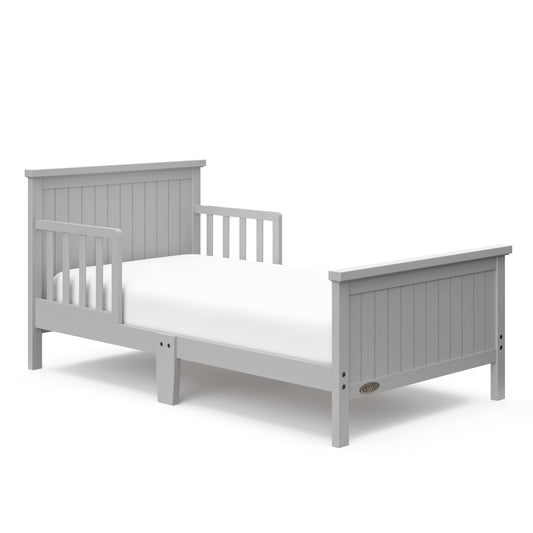 Graco Bailey Toddler Bed (Pebble Gray) – GREENGUARD Gold Certified, Includes Toddler Bed Rails, Fits Standard-Size Crib and Toddler Bed Mattress, JPMA Certified - WoodArtSupply