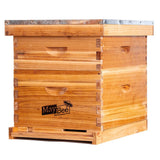 Bee Hive 10 Frame Bee Hives and Supplies Starter Kit, Bee Hive for Beginner, Honey Bee Hives Includes 1 Deep Bee Boxes, 1 Bee Hive Super with Beehive Frames and Foundation MayBee