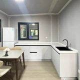 Tiny Home prefab Container House for Sale, 2 Bedroom 1 Bathroom Full Kitchen, Modular Foldable House to Live in for Adults, Mobile Expandable Tiny Homes, Portable prefabricated Living Spaces Generic