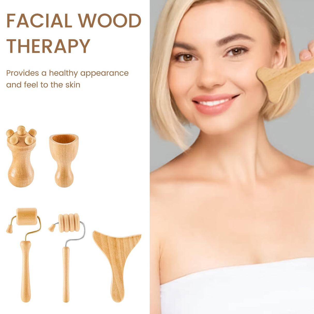 Meifuly 13 in 1 Wood Therapy Massage Tools with Luxury Storage Shelf, Complete Maderotherapia Wooden Massager Kit for Body Shaping, Lymphatic Drainage, Muscle Pain Relief, Anti-Cellulite Meifuly