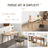 IOTXY Solid Wood Writing Desk - Home Office Workbench Desk with Drawer, Laptop Computer Work Study Table IOTXY