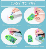 CHWGLFGG 6 Pack Diamond Painting Kits Beginners,5D DIY Diamond Art Kit for Kids 6-8-9-10-12 Girls Boys,Cute Animals Big Gem Art and Crafts,Easy Small Full Drill Painting Kits for Wall Decor 6" X 6" CHWGLFGG