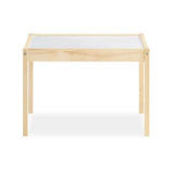 Baby Relax Hunter 3-Piece Kiddy Table & Chair, Natural/White Table Set Baby Relax