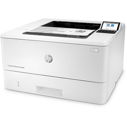 HP LaserJet Enterprise M406dn Monochrome Printer with built-in Ethernet & 2-sided printing (3PZ15A), white