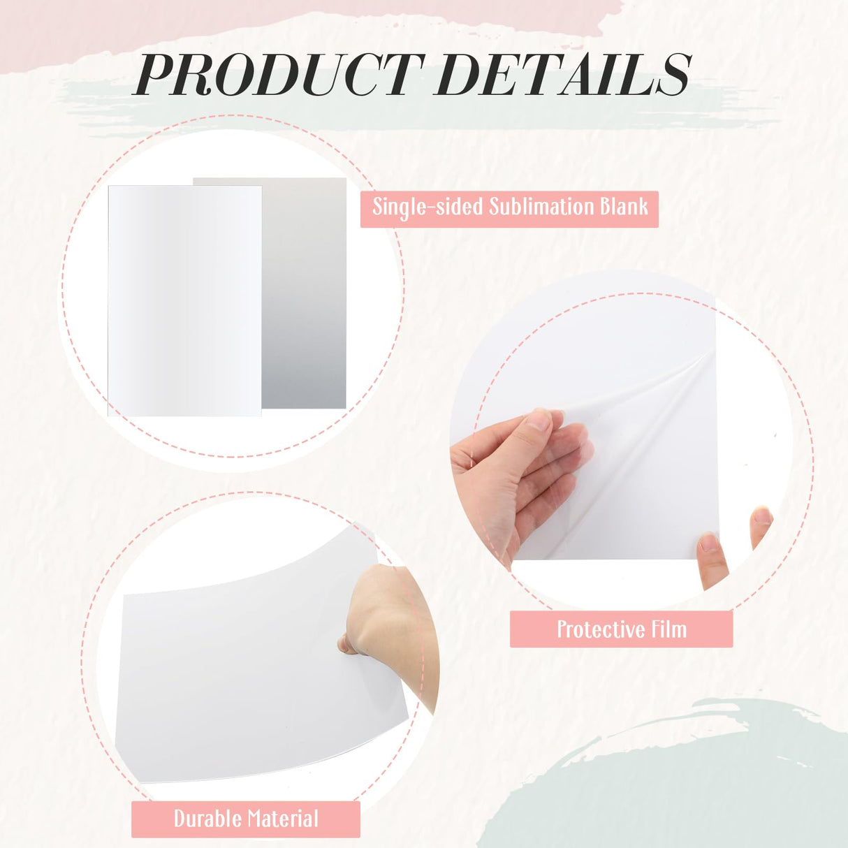 Therwen 30 Pcs Sublimation Metal Blanks Sublimation Sign Blanks Sublimation Blanks Aluminum Sheet Photo Blanks White Sublimation Panel Wall Aluminum Plate for DIY Printing Wall Decor(8 x 10 Inch) Therwen