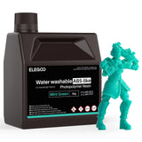 ELEGOO Water Washable ABS-Like 3D Printer Resin, High Durability and Toughness, Low Odor, Wide Compatibility for Mars Saturn Jupiter MSLA DLP LCD 3D Printing, Mint Green 2000g ELEGOO
