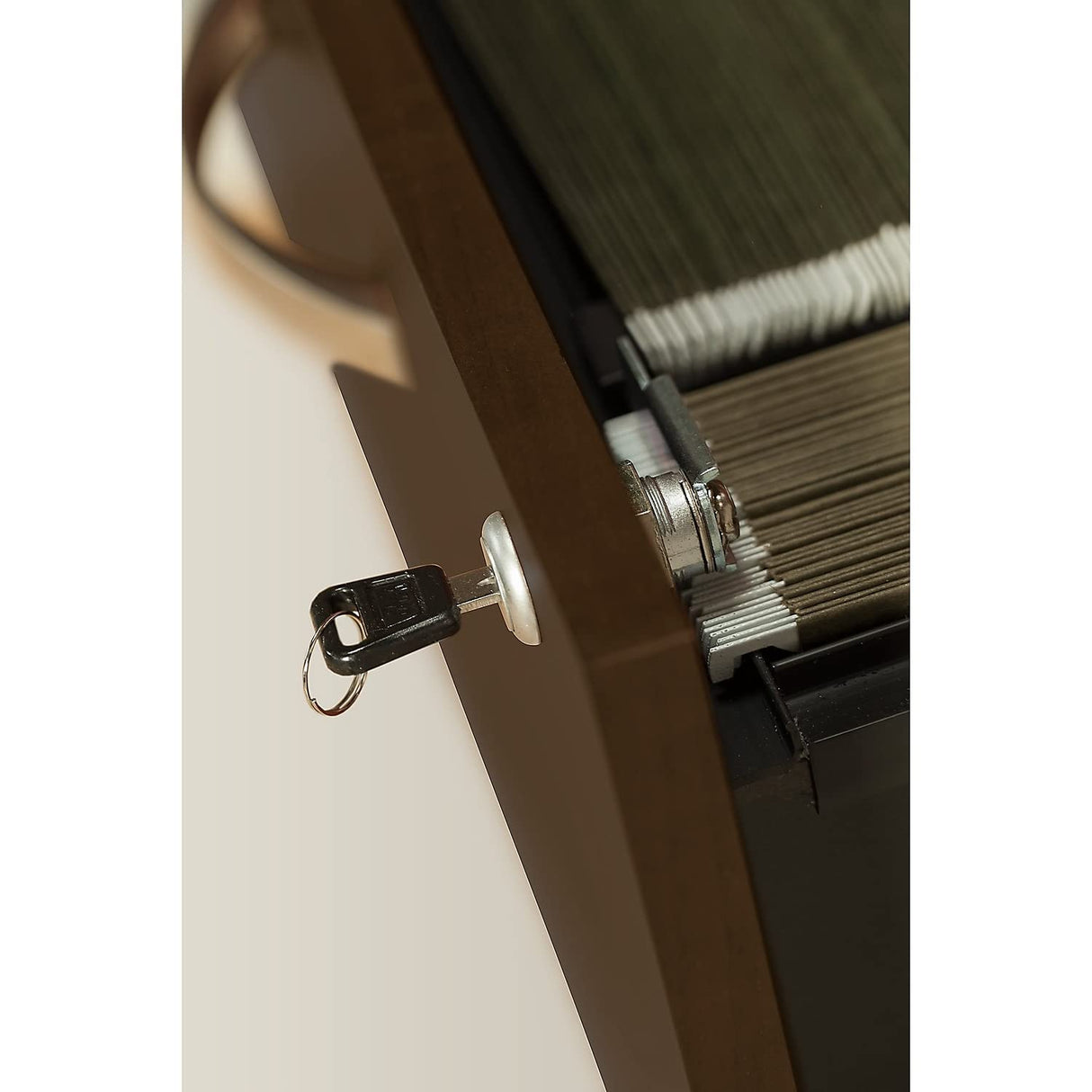 Bush Business Furniture Series C 2 Drawer Lateral File Cabinet, Locking Document Storage for Home or Professional Office, Mocha Cherry Bush Business Furniture