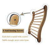 NUIBY Non-Toxic Cedar Sauna Backrest for Barrel or Infrared Sauna, with Felt Sauna Hat and Seat Pad, Anti-Slip Sauna Accessory (1 Pack) NUIBY