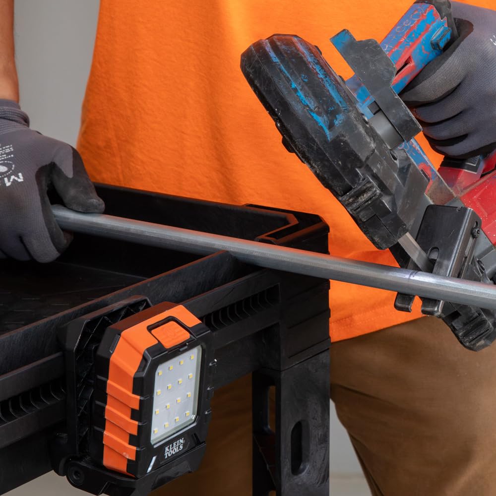 Klein Tools 54831MB MODbox Utility Cart, 2-Shelf Heavy Duty Rolling Tool Cart, 500-Pound Capacity, 6-Inch Wheels, for Jobsite, Warehouse Klein Tools