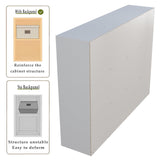 OSCHF 12-Cube Storage Shelf Bookcase - Wooden 3-Tier Floor Standing Open Bookshelf for Home and Office, Display Cabinet, Warm White OSCHF