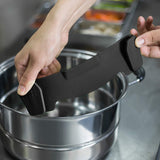 AUOON Clip On Strainer Silicone for All Pots and Pans, Pasta Strainer Clip on Food Strainer for Meat Vegetables Fruit Silicone Kitchen Colander AUOON