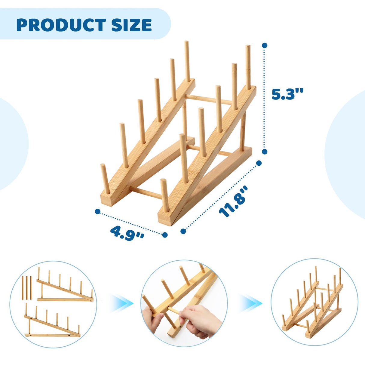 2 PCS Bookshelf For Kids Room, Toddler Bookshelf, Mini Bookshelf, Desktop Shelf, Nursery Book Shelves, Wooden Kids Book Shelf Organize Storage Rack For Living Room, Bedroom, Home Office (Natural) gjulrfu