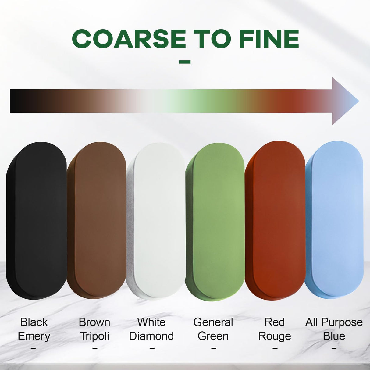 Brown Tripoli Polishing Compound for Buffing Wheel - Buffing Compound for Aluminum & Stainless Steel & Wood(1 Oz/Brown) WENESTR