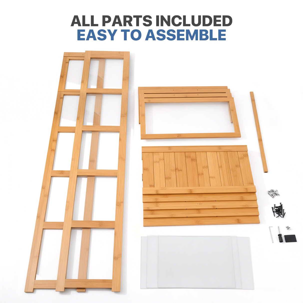 Magshion Display Cabinet with Acrylic Doors, 5-Tier Curio Cabinet for Collectibles, Display Case Showcase for Living Room, Office, 27.5"(L) x 13.5"(W) x 67.5"(H), Natural Magshion