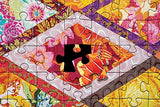 Kaffe Fassett's Diamond Quilt Jigsaw Puzzle for Adults: 1000 Pieces, Dimensions 29.5" x 19.7" C&T Publishing