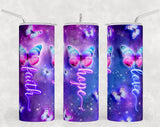 Butterfly Tumbler Sublimation Prints-Ready To Press Prints Bundle Generic