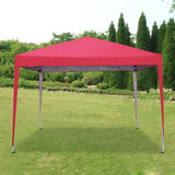Panana Pop Up Gazebo 10''x10'' Waterproof Outdoor Garden Marquee Awning Party Tent Canopy and Carry Bag 3 X 3m(Red) Panana