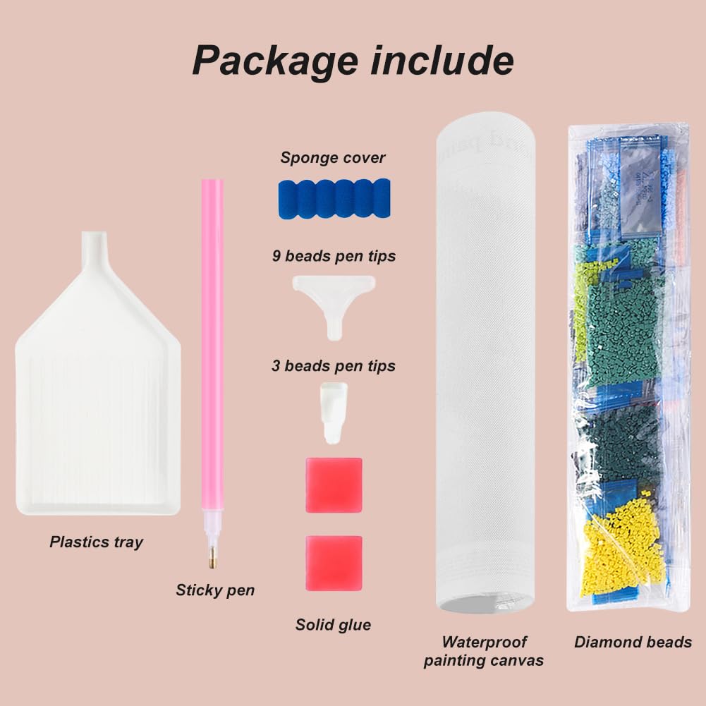 WSLWXSHM Diamond Painting Kits for Adults, Horse Round Full Drill Diamond Art Kits, 5D DIY Paint with Diamonds Crafts for Home Wall Decoration Gifts 12×12Inch, Animal WSLWXSHM