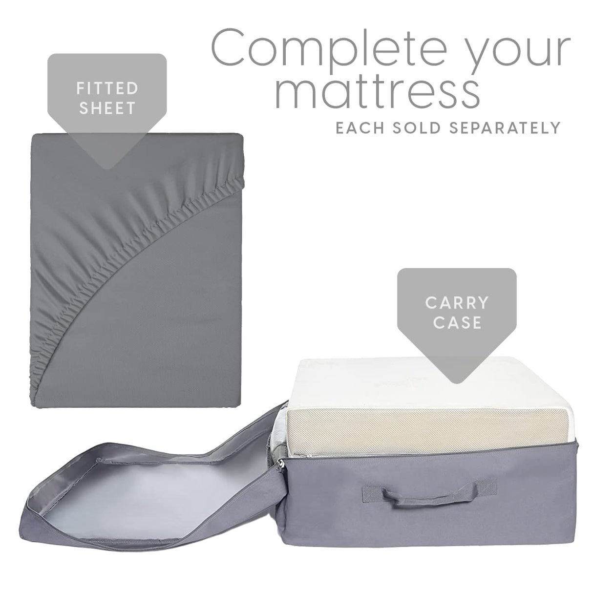 Milliard Tri Folding Memory Foam Mattress with Washable Cover Full Size (75" x 52" x 6") Milliard